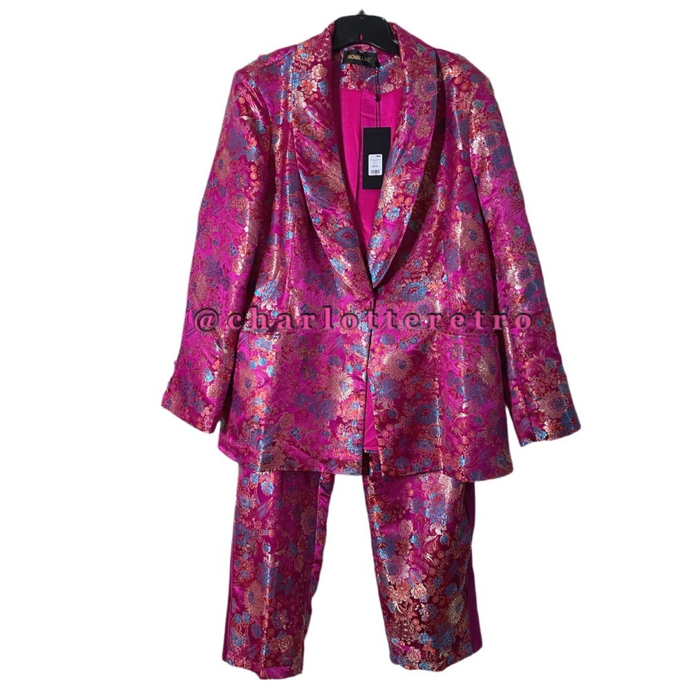 Fashion Nova | Nova Luxe • Pretty In Pink Embroidered Suit Set - Picture 8 of 10